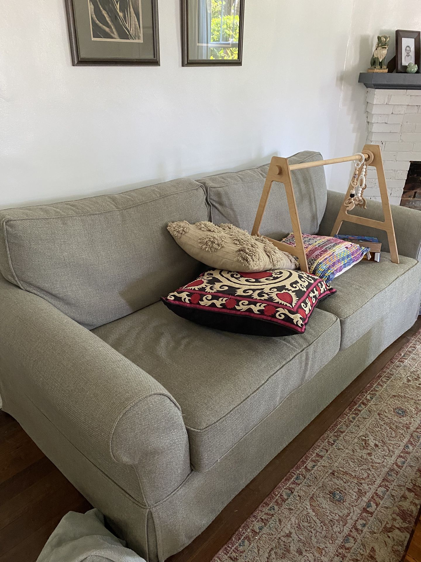 Pottery Barn Comfort Roll Arm Slipcovered Sofa
