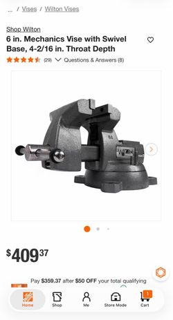 Wilton 6 in. Mechanics Vise with Swivel Base