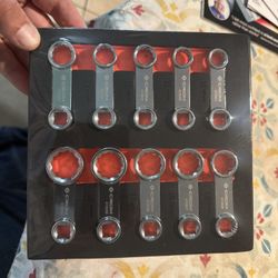 CROM Torque Adapter Extension Set - 12-Point Box End Torque Wrench Adapter with EVA Foam Tray, Made from Corrosion-Resistant CR-V Steel and Chrome Fin