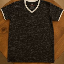 Sovereign State New York 1994 Speckled V-Neck T-Shirt – Size L
