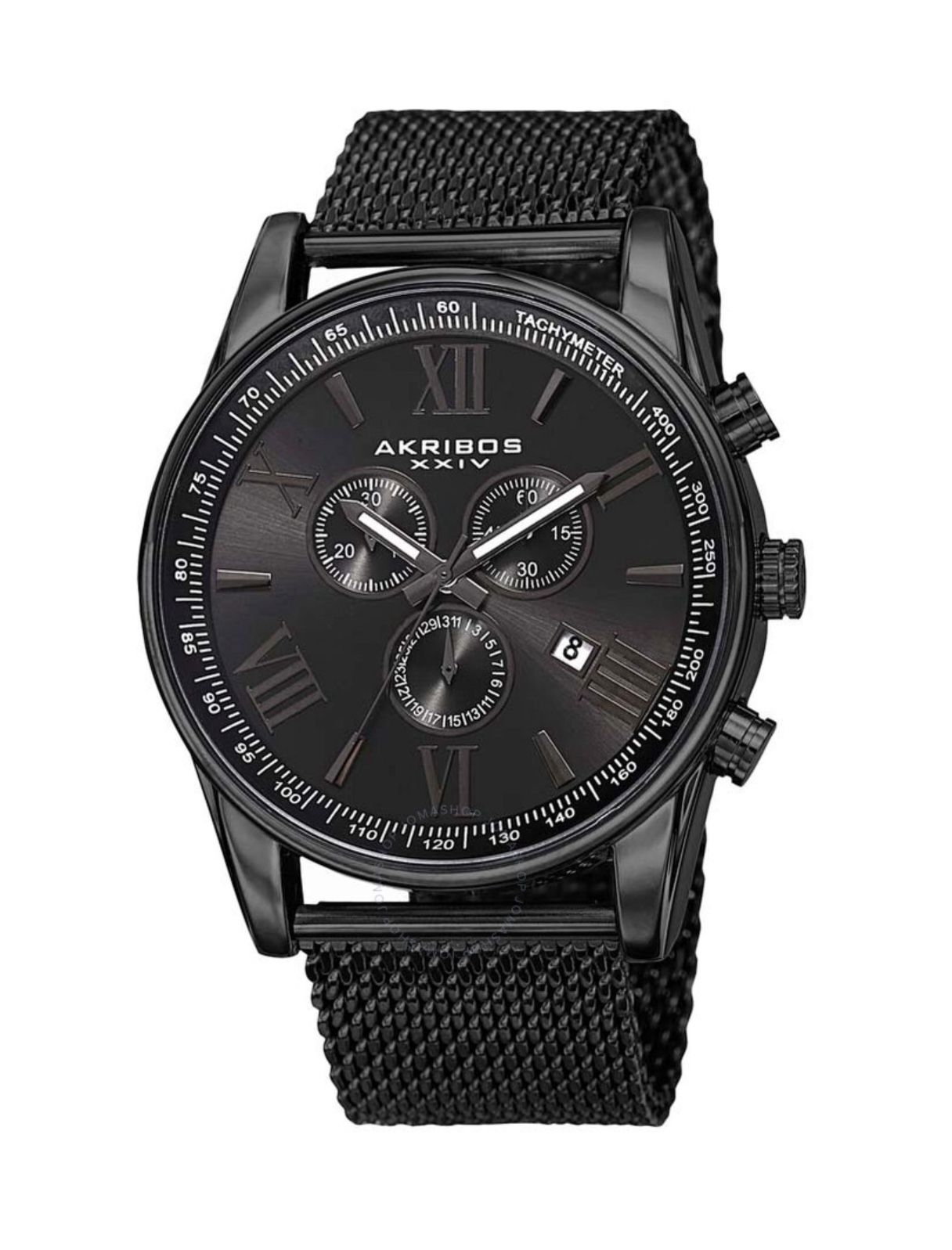 Akribos XXIV Chronograph Quartz Black Dial Men's Watch AK813BK