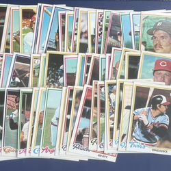 1978 Topps Baseball Card Lot No Duplicates