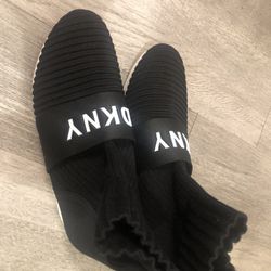 DKNY Black Sneakers - Sz 7.5M Wedge, Slip On