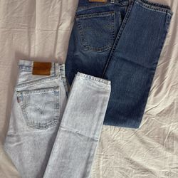 Levi’s 501 Bundle (W24 & W25 / L30) – Dark & Light Wash