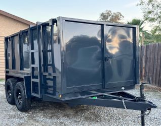 🚩Brand New 12ft Long Hydraulic Dump Trailer
