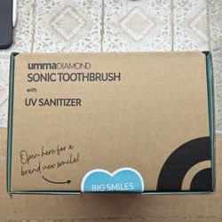 Tao Clean UMMA DIAMOND Sonic Toothbrush with UV Sanitizing Cleaning Station WHT