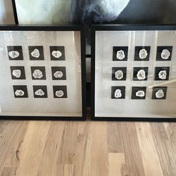 2-Piece Shadow Box Geode Art