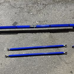 Safety Harness Bar NRG INNOVATIONS 50”-51” Bar Blue  Auto Accessories 
