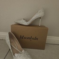 NIB Silver  HIGH HEELS
