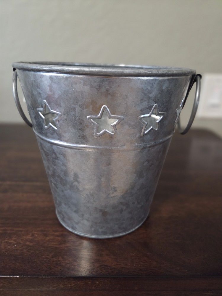 Galvanized Pail 7x7 New, Giftable 5.00 EA Or 2 For 8.00