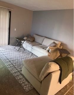 cream modular couch