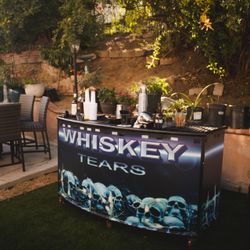 MOBILE BAR ON WHEELS FOR BARTENDING 