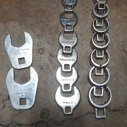 Open-ended Crowfoot Socket Wrench Set