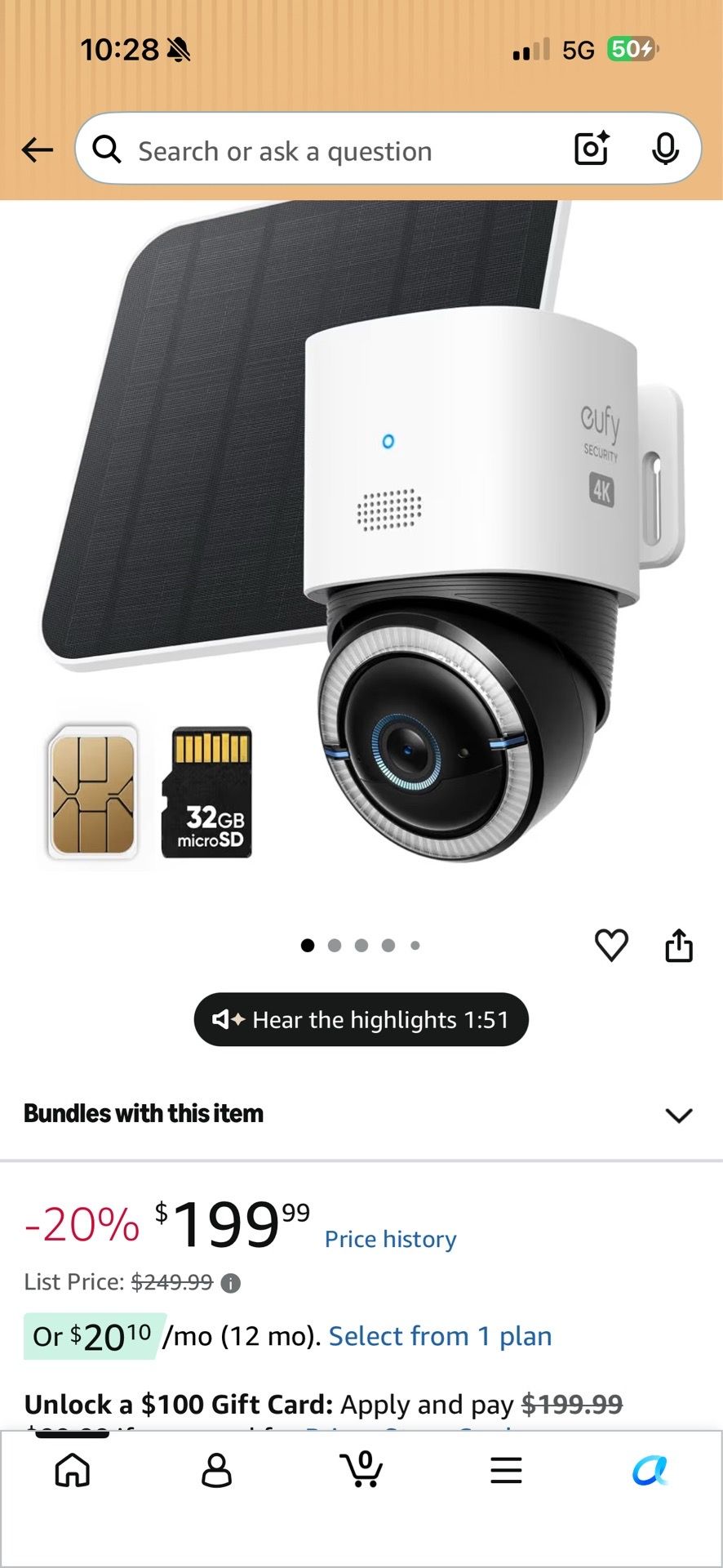 New In Box Eufy Security Camera