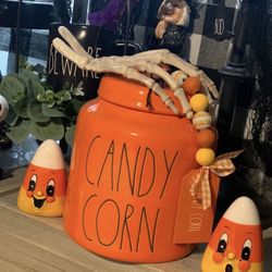 RAE Dunn Candy Corn Canister UFS UFT