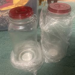 2 Sealable Mason Jars