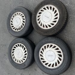 4 - 185/70r14 4x100 4x3.94 Stock Acura Integra Honda Del Sol  Fit Civic Miata Xa Xb Ia Yaris Wheels Rims 80% Treads Tires!!!!!!!!!!!!!!!