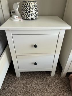 Two IKEA Hemnes Nightsands