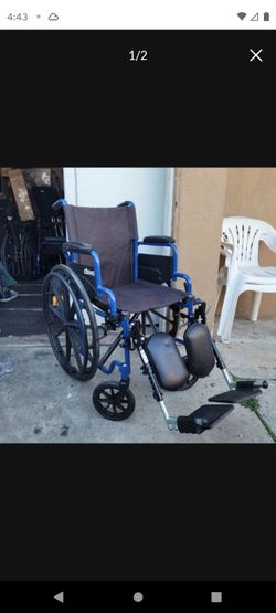 DRIVE BLUE STREAK WHEELCHAIR 16" WIDTH ELEVATED LEGREST