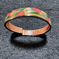 Leather Made Bracelet   Made In Africa   Colors Are Beautiful    