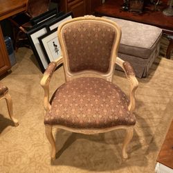 French Prov Wood Armchair