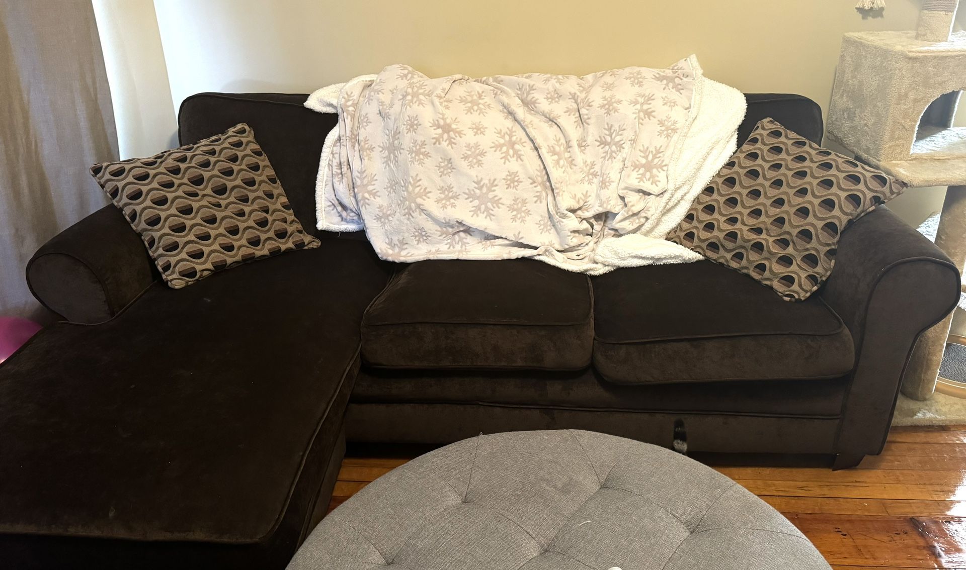 Brown couch