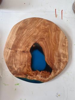 Discounted! Cedar and Epoxy Wall Art - 12x12 - Minor Imperfection