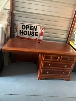 Desk with drawers  free