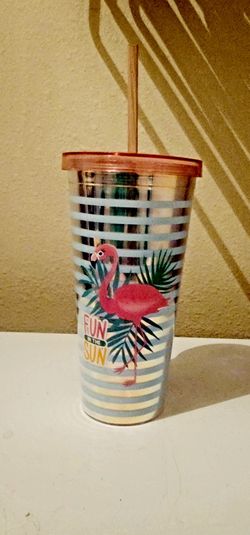 Glass With Straw 