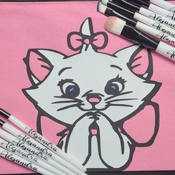 Personalized Makeup Bags And Brush Set