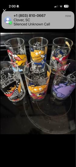 McDonalds collectible glasses from 1977