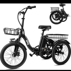 Qlife Triker Electric Bike, Peak 750W Brushless Motor Folding Trike Ebike - BRAND NEW