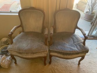Vintage French Provincial Style Blue Chairs $145 Each OBO!  Two Available At $145 Each OBO!