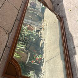 Espejo Grande De Madera