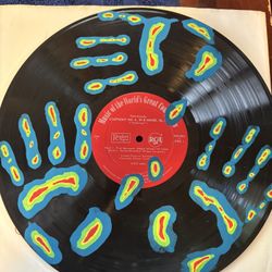 Thermal Handprint Handpainted Vinyl Album