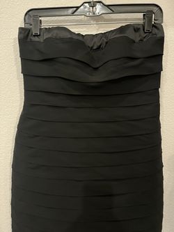 The Limited Black Strapless Bodycon Cocktail Dress