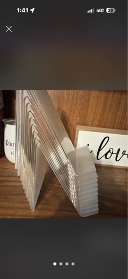 Clear Acrylic book Frames – Set of 5