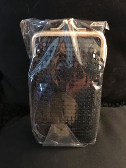 NEW - Black Metal Mesh Cigarette Case