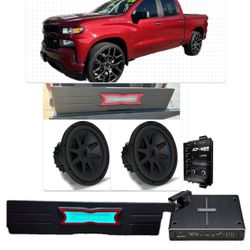Chevy Silverado 2019-2025 Full Bass Package Kicker Audio with Custom Box 