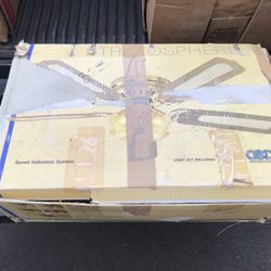 Stratosphere Gold & Brown “Brand New”Ceiling Fan & Lights…