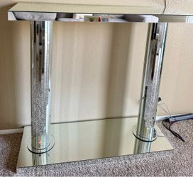Mirrored Glass Console Table