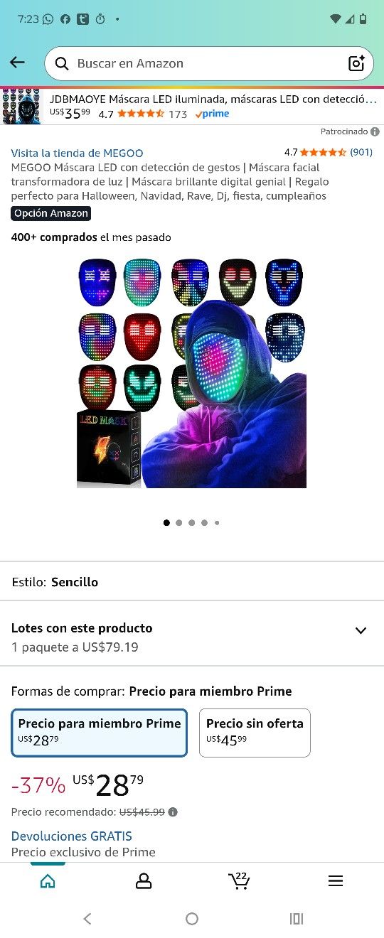 25 Patterns Mask For Halloween Or Party 