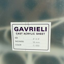 18 MM Clear Acrylic Sheet