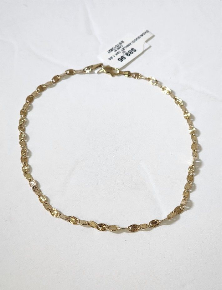 10k Anchor Gucci Anklet 1.5g