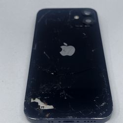 IPhone 12 Mini. With TikTok Installed. Cracked Back. Phone Works Perfectly Fine. 