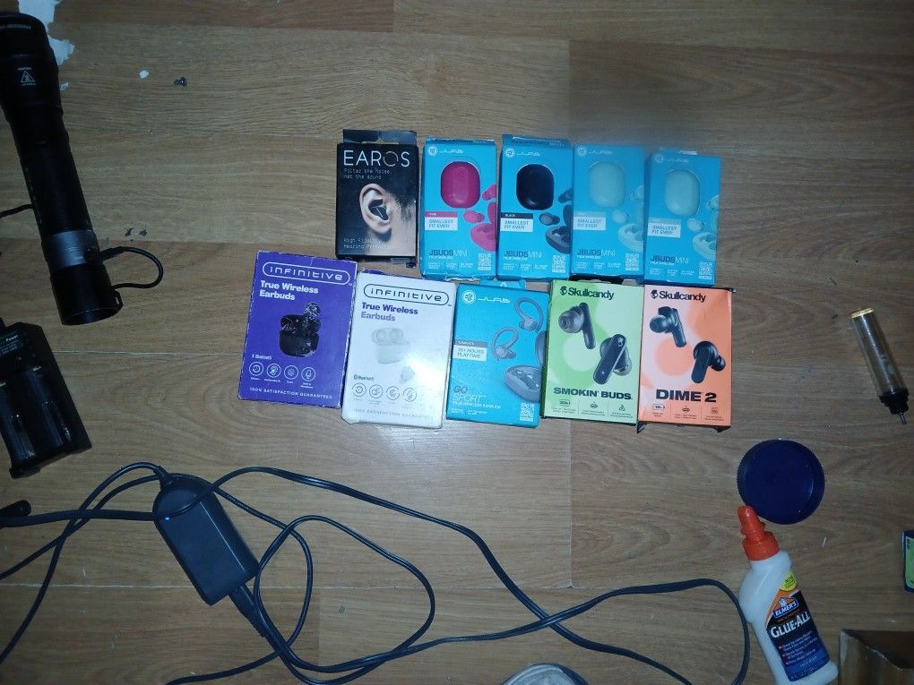 Various Brands Of New Earbuds
