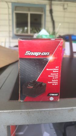 NEW Snapon 18V monster lithium Battery CTB8187