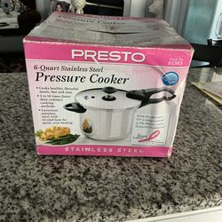 Presto® Stainless Steel Pressure Cooker | 6-Quart. New