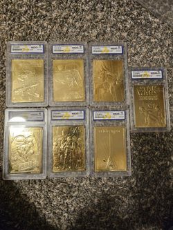 Stars Wars Card Set 23Kt Gold Set 1996
