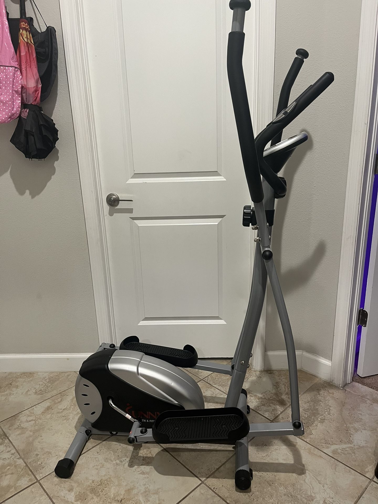 Sunny Health & Fitness Elliptical Machine – Compact & Quiet